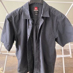Quicksilver Regular Fit Short Sleeve Button-Up Size L